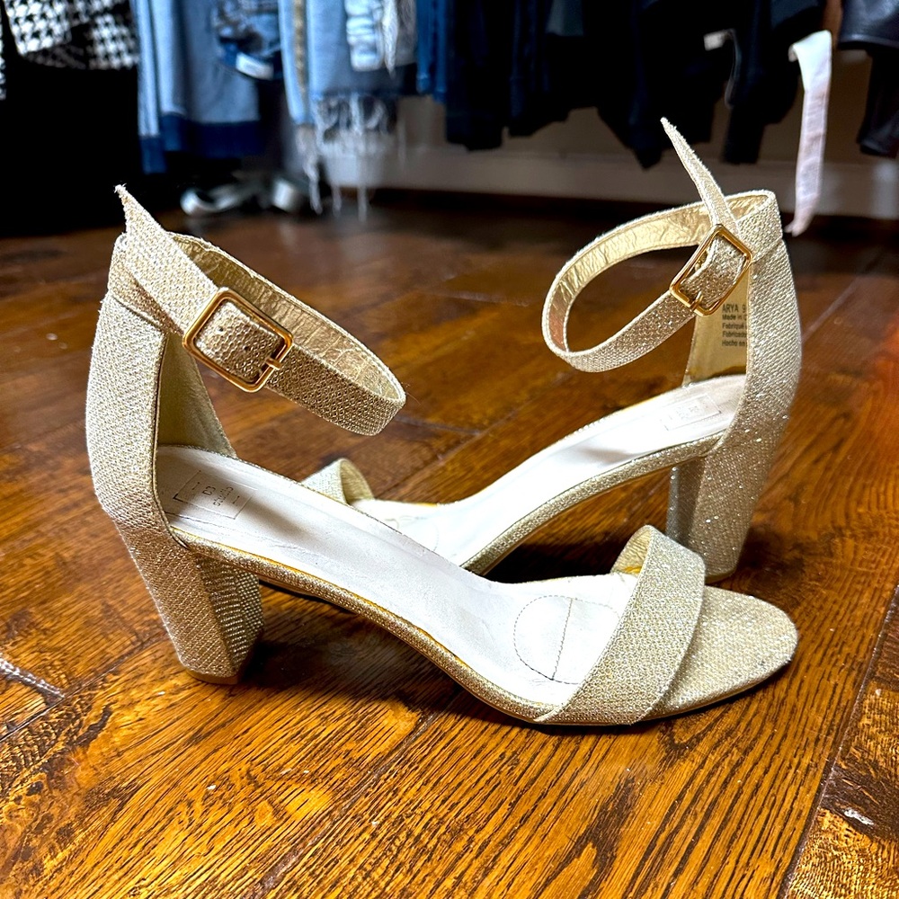 Gold Sparkle Sandals